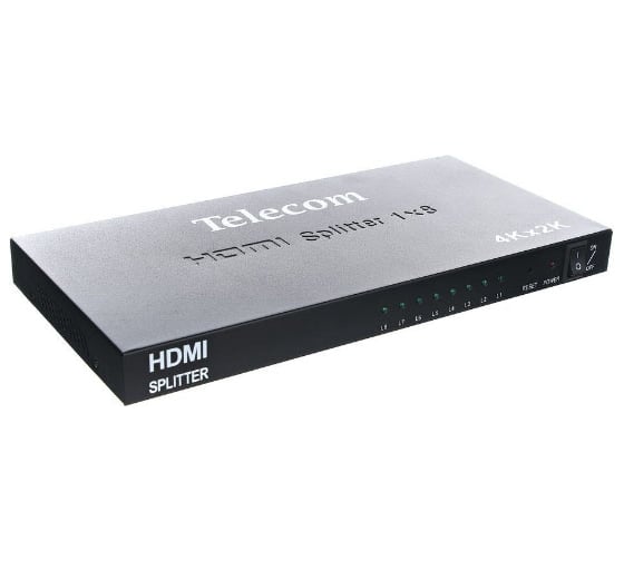 Разветвитель HDMI Telecom 1=8, 4k30 HZ TTS7010