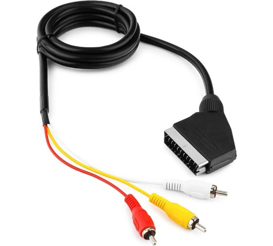 Кабель аудио/видео Cablexpert SCART / 3xRCA, 1.8м CCV-519