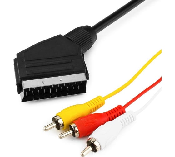 Кабель аудио/видео Cablexpert SCART / 3xRCA, 1.8м CCV-519