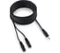 Кабель-разветвитель аудио Cablexpert Jack 3.5(M) 3pin/2xJack 3.5(F), 5м, черный, пакет CCA-415 1
