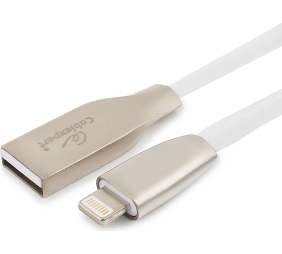 Кабель для Apple Cablexpert серия Gold AM/Lightning, длина 3м, белый, блистер CC-G-APUSB01W-3M