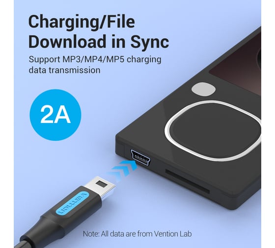 Кабель VENTION USB 2.0 CM/mini-B 5pin - 1.5м. COWBG