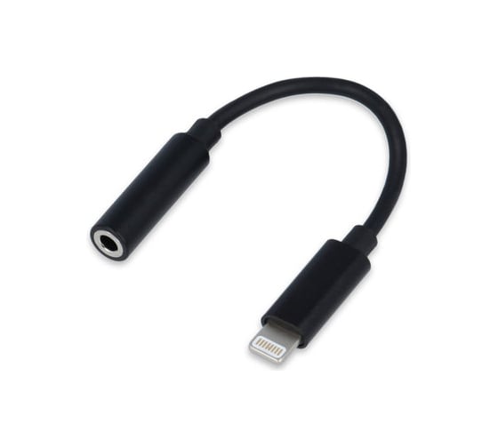 Кабель-переходник Cablexpert USB Lightning/Jack3.5F для передачи аудиосигнала, черный, пакет CCA-LM3.5F-01