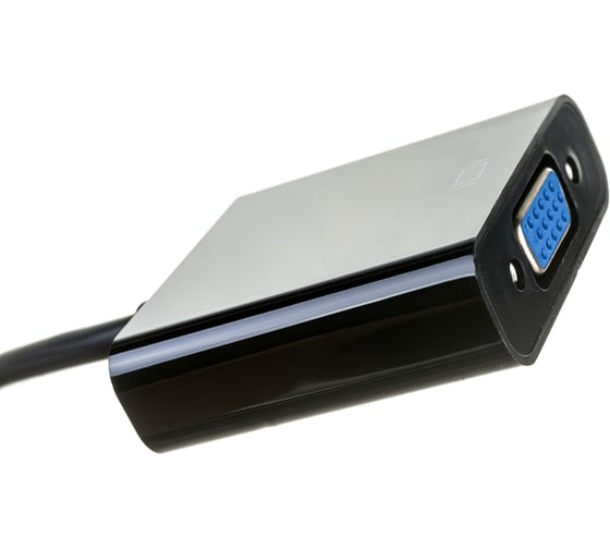 Переходник Cablexpert miniDisplayPort - VGA A-m, 20M/15F, длина 15см, черный, пакет DPM-VGAF-02