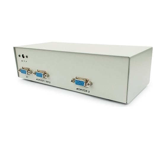 Разветвитель Cablexpert, VGA, 1 компьютер - 2 монитора, каскадируемый, HD15F/2x15F, GVS122