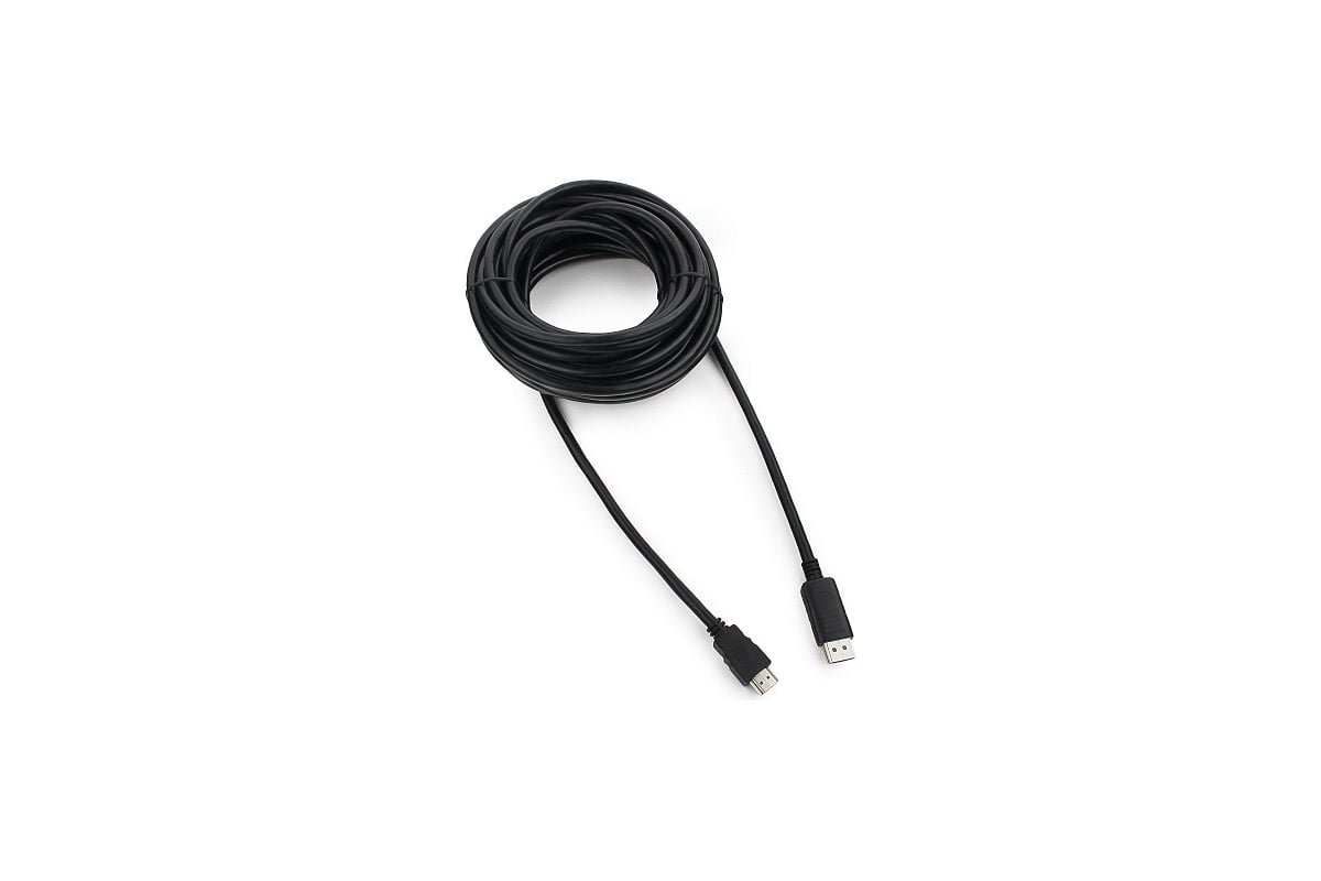 Кабель HDMI-DisplayPort Cablexpert, 10м, 20M/19M, черный ...