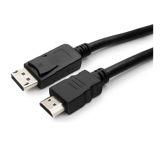 Кабель HDMI-DisplayPort Cablexpert, 10м, 20M/19M, черный, экранированный, пакет, CC-DP-HDMI-10M