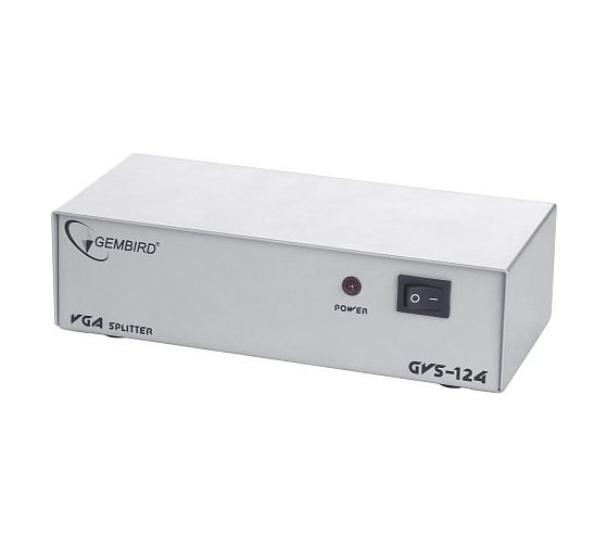 Разветвитель VGA Cablexpert GVS124 HD15F/4x15F 1 компьютер - 4 монитора каскадируемый 1
