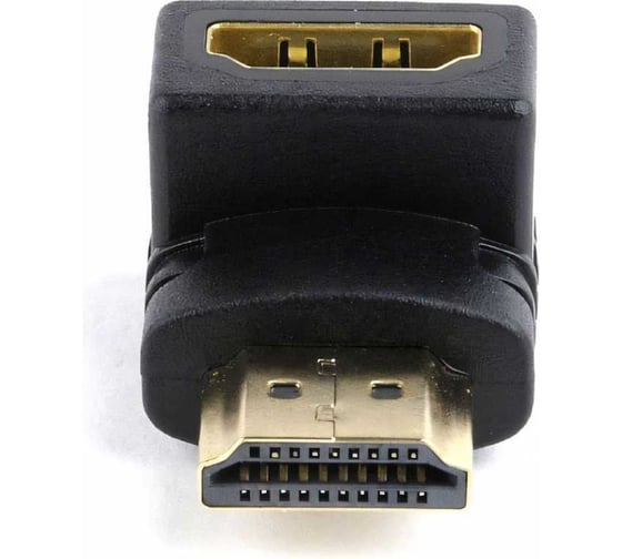 Переходник HDMI-HDMI Cablexpert, 19F/19M, угловой соединитель 90 градусов, A-HDMI90-FML