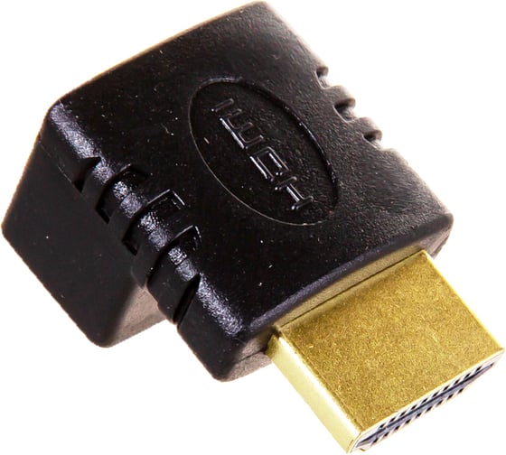 Переходник HDMI-HDMI Cablexpert, 19F/19M, угловой соединитель 90 градусов, A-HDMI90-FML