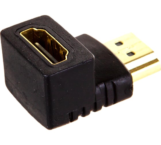 Переходник HDMI-HDMI Cablexpert, 19F/19M, угловой соединитель 90 градусов, A-HDMI90-FML
