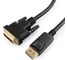 Кабель DisplayPort-DVI Cablexpert, 1.8м, 20M/25M, черный, экранированный, пакет, CC-DPM-DVIM-6 2