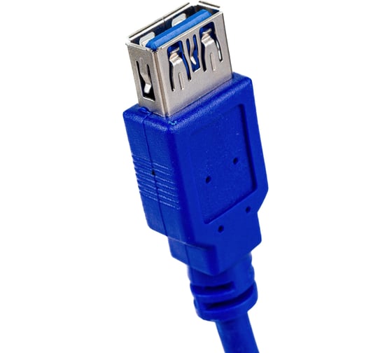 Удлинитель USB3.0 Cablexpert Pro, AM/AF, Кабель 1.8м, экранированный, синий, пакет, CCP-USB3-AMAF-6