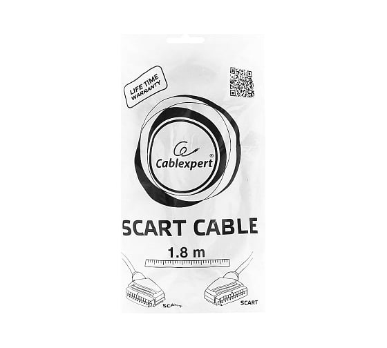 Кабель аудио/видео Cablexpert, SCART/SCART, 21pin, 3м CCV-518-3M