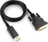 Кабель Cablexpert, DisplayPort-DVI, 1м, 20M/25M, черный, экранированный, пакет, CC-DPM-DVIM-1M 1
