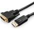 Кабель Cablexpert, DisplayPort-DVI, 3м, 20M/25M, черный, экранированный, пакет, CC-DPM-DVIM-3M 2