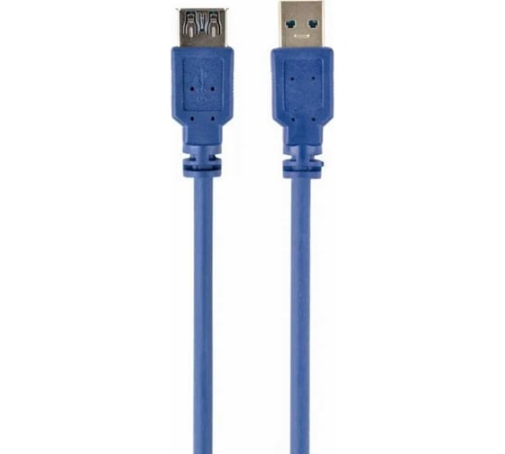 Кабель USB3.0 Pro Cablexpert, удлинитель, AM/AF, 3м, экранированный, синий, пакет, CCP-USB3-AMAF-10