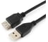 Кабель Cablexpert, удлинитель, USB2.0 Pro, AM/AF 4.5м, экранированный, черный, CCF2-USB2-AMAF-15 2