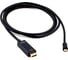 Кабель Cablexpert, mDP-HDMI, 20M/19M, 1.8м, черный, позолоченные разъемы, пакет, CC-mDP-HDMI-6 1