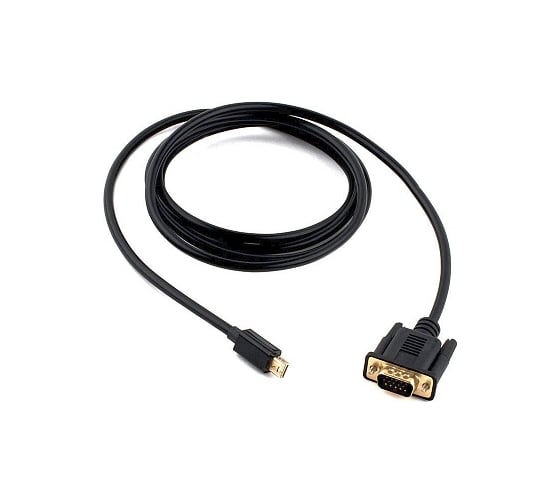 Кабель Cablexpert, mDP-VGA, 20M/15M, 1.8м, черный, позолоченные разъемы, пакет, CC-mDPM-VGAM-6