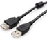 Кабель Cablexpert, удлинитель, USB2.0 Pro, AM/AF, 1.8м, экранированный, черный, CCF2-USB2-AMAF-6 2