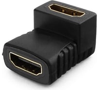 Угловой переходник Cablexpert HDMI-HDMI, 19F/19F, золотые разъемы, пакет/блистер A-HDMI-FFL