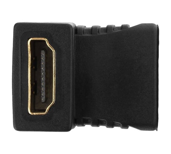 Угловой переходник Cablexpert HDMI-HDMI, 19F/19F, золотые разъемы, пакет/блистер A-HDMI-FFL