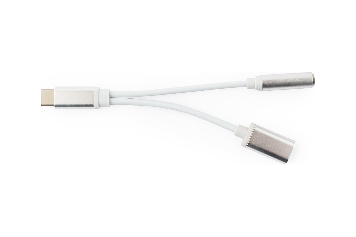 Переходник USB Cablexpert USB Type-C/Jack3.5 F+Type-C F блистер CCA-UC3 ...