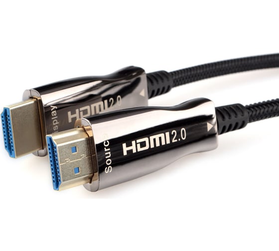 Активный оптический кабель Cablexpert Premium Series, HDMI v2.0, 19M/19M, позол.разъемы, экран AOC CCBP-HDMI-AOC-100M