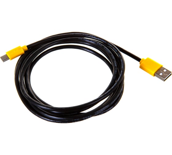 Кабель для зарядки телефона GCR TypeC, 2.0m, черный 51911
