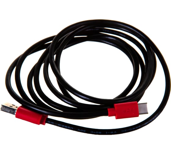 Кабель для зарядки телефона GCR TypeC, 2.0m, черный 51904