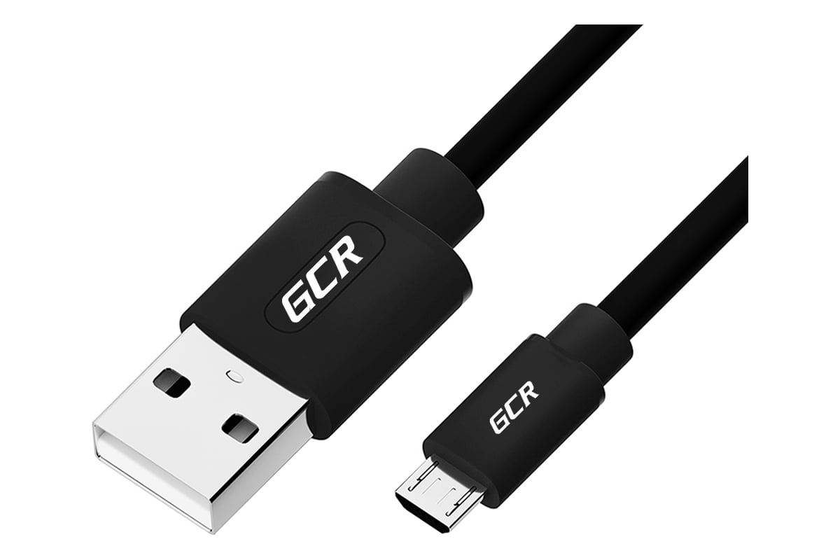 Усиленный кабель GCR для зарядки телефона, microUSB, 0.5m, черный  UA2MCB1-BD2S-0.5m - выгодная цена, отзывы, характеристики, фото - купить в  Москве и РФ