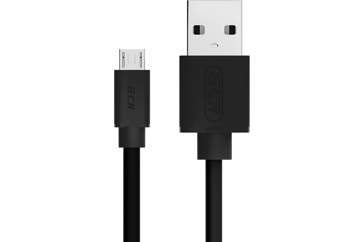 Усиленный кабель GCR для зарядки телефона, microUSB, 0.5m, черный  UA2MCB1-BD2S-0.5m - выгодная цена, отзывы, характеристики, фото - купить в  Москве и РФ