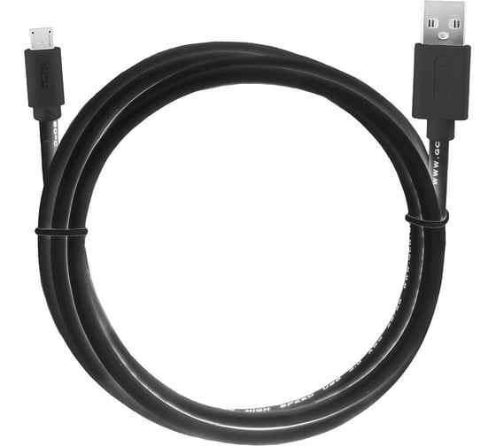 Усиленный кабель GCR для зарядки телефона, microUSB, 0.5m, черный UA2MCB1-BD2S-0.5m