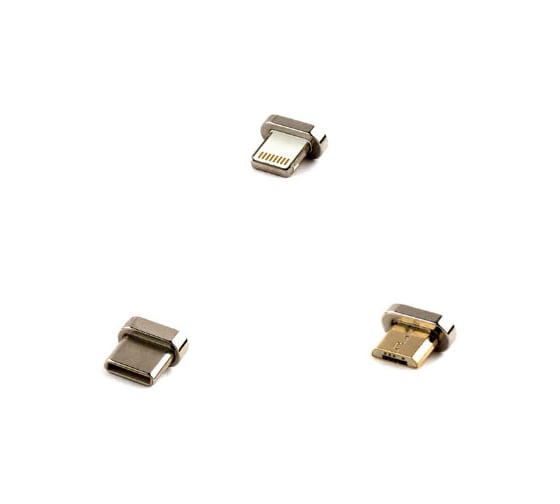 Магнитный кабель Cablexpert USB 2.0 AM - Type C/micro B/M 5P/Lighting, 1м CC-USB2-AMLM31-1M