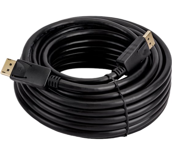 Кабель Cablexpert DisplayPort 20M/20M, v1.2, 10м, черный, экран, пакет CC-DP2-10M