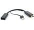 Конвертер Cablexpert HDMI-DisplayPort HD19M+USBxHD20F черный DSC-HDMI-DP 1