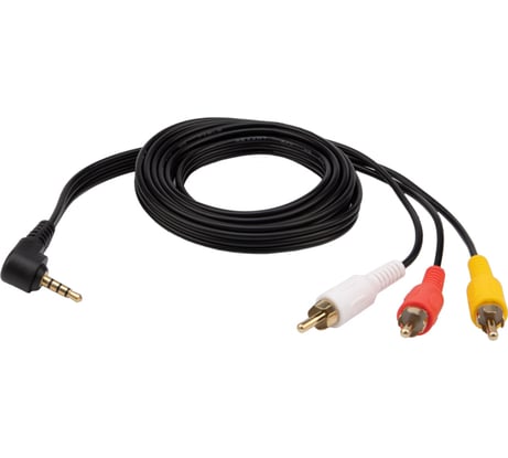 Шнур REXANT Стерео 3,5 мм 4C - 3RCA, 1,5 м 17-4412-4