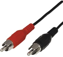 Шнур REXANT 2 RCA - 2 RCA, длина 7 метров, черный 17-0107