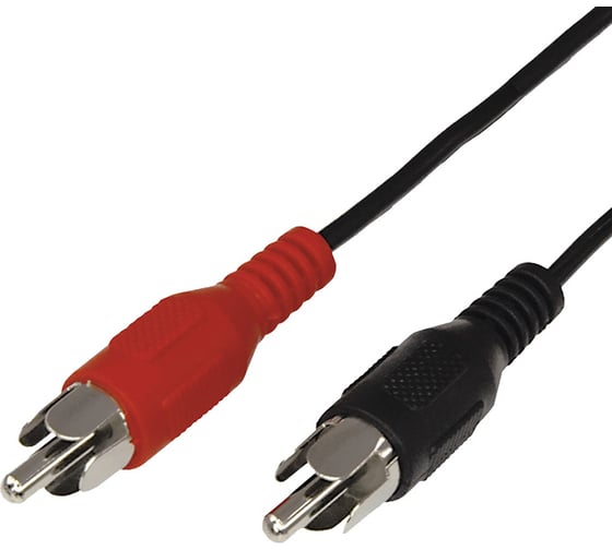 Шнур REXANT 2 RCA - 2 RCA, длина 7 метров, черный 17-0107 1