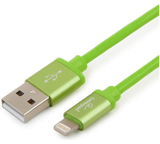 Кабель для Apple Cablexpert AM/Lightning, длина 1м, зеленый CC-S-APUSB01Gn-1M