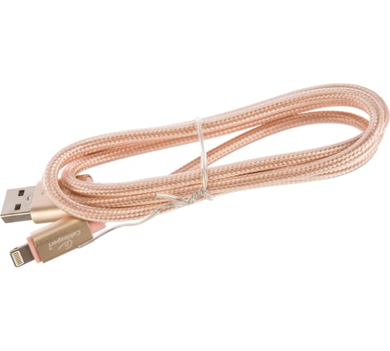 Кабель для Apple Cablexpert AM/Lightning, длина 1м, золотой CC-U-APUSB02Gd-1M