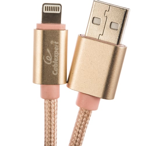 Кабель для Apple Cablexpert AM/Lightning, длина 1м, золотой CC-U-APUSB02Gd-1M