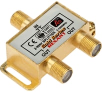 Делитель REXANT ТВ краб x 2 + 3шт. F BOX 5-1000 МГц GOLD 05-6101-1