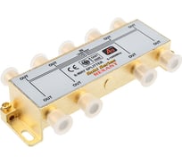 Делитель REXANT ТВ х 8 + 9шт. F BOX 5-1000 МГц GOLD 05-6105-1