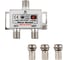 Делитель REXANT ТВ х 2 + 3шт. F BOX 5-1000 МГц Silver 05-6101 5