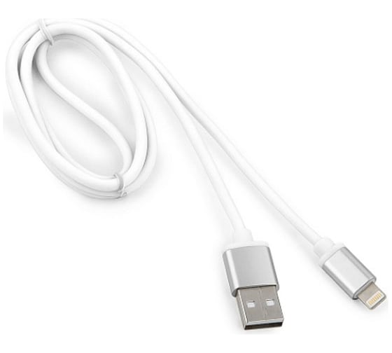 Кабель для Apple Cablexpert AM/Lightning, длина 1.8м, белый CC-S-APUSB01W-1M 1