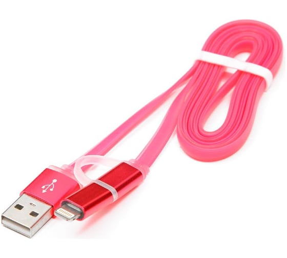 Кабель Cablexpert USB 2.0 AM/microBM 5P - iPhone lightning, 1м, комбо кабель, розовый CC-mAPUSB2pk1m