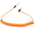 Спиральный аудио кабель Cablexpert Jack 3.5(M)/Jack 3.5(M), угловой, 1.8м, оранжевый, коробка CCAB-02-35MMLC-1.8MO 1
