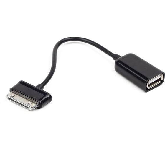Кабель-переходник Cablexpert USB 2.0 OTG BM30pin/AM для планшетов Samsung 0.15м,черный, пакет A-OTG-AF30P-001